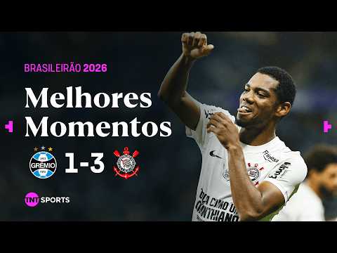 TIMÃO DÁ BAILE E VENCE DE VIRADA NO BRASILEIRÃO | GRÊMIO 1 X 3 CORINTHIANS | MELHORES MOMENTOS thumbnail