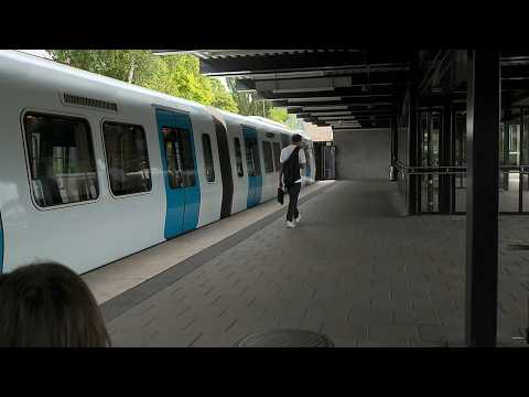 Arriving at Vårby gård subway station thumbnail