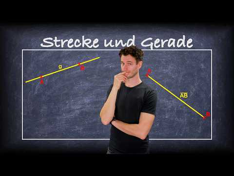 Strecke und Gerade - einfach erklärt thumbnail