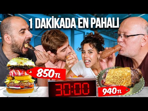 1 Dakikada En Pahalı Sipariş Veren Kazanır! | Bitirmek Zorunda! thumbnail