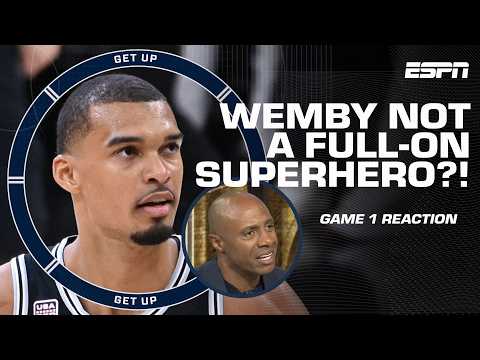 Is Victor Wembanyama MISSING part of his game?! 👀 J-Will POSES the question after Game 1 | Get Up thumbnail