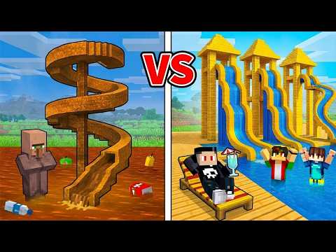Poor Versus Millionaire Floating Island in Minecraft! thumbnail