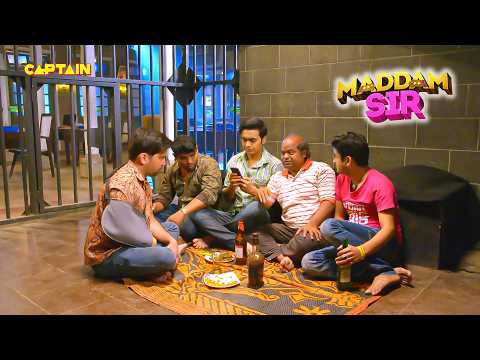 बिल्लू और चीता अपने दोस्तों को बुलाकर थाने के अंदर पी रहे हैं शराब | Maddam Sir Comedy | thumbnail