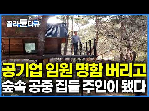 20년 차 공기업 임원 명함 미련 없이 던져버리고 퇴직 다음 날 첩첩산중으로 들어간 사나이의 역대급 노후 근황｜맨손으로 지은 오각형 나무집 6채｜건축탐구 집｜#골라듄다큐 thumbnail