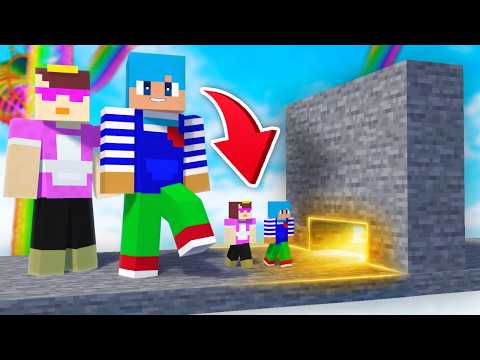巨人 vs 小人 アスレチック作り対決！【まいくら / マインクラフト】 thumbnail