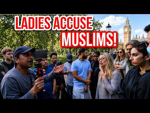 Ladies accuse Islam! Mansur Vs Visiting Ladies | Speakers Corner | Hyde Park thumbnail