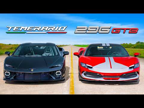 Can Ferrari beat the FASTEST LAMBO EVER? DRAG RACE thumbnail