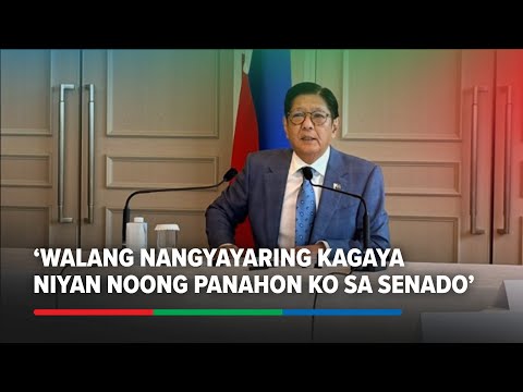 Bongbong Marcos: ‘I never imagined the Senate would descend into this kind’ | ABS-CBN News thumbnail