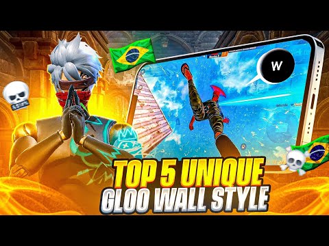 Top 5 Unique ?? gloo wall ? style in free fire | fastest ⚡ gloo wall tricks | ULTRA 111x FF  thumbnail
