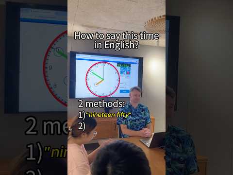 19:50 in English? ??⏰ 24-hour clock? #learnenglish thumbnail