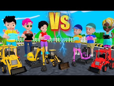 Rohan Vs Jonny Jcb Race | Gadi Wala Cartoon | Pagal beta | Desi Comedy Video | Cs Bisht Vines thumbnail
