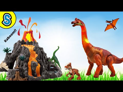 Brachiosaurus Volcano | Skyheart's dinosaurs toys trex dragon pterosaur long neck mattel schleich thumbnail
