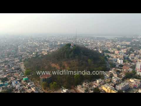 Ranchi city spreads across the plateau with Pahari Mandir rising above the skyline thumbnail