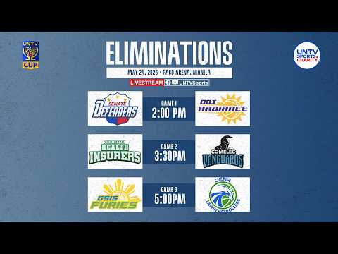 LIVE FULL GAMES: UNTV Cup Season 12 Eliminations at Paco Arena, Manila | May 24, 2026 thumbnail