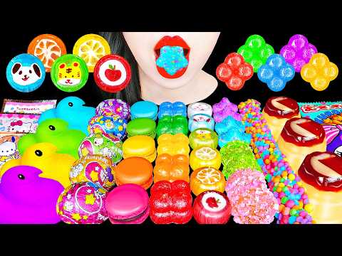 ASMR RAINBOW DESSERTS 무지개 매직 초콜릿, 동물모양 캔디 다양한 해외간식 FROZEN MOST POPULAR FOODS EATING SOUNDS MUKBANG먹방 thumbnail