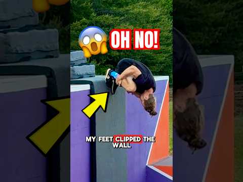 ABSOLUTELY TERRIFYING TRAMPOLINE WALL FLIP 🤯 thumbnail