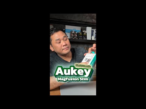 Aukey MagFusion Slim 10,000mAh #houkandbank #Aukey #magsafe #magfusion #เทรนด์วันนี้  thumbnail