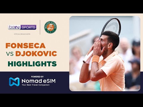 João Fonseca vs Novak Djokovic | Roland-Garros 2026 | Match Highlights thumbnail