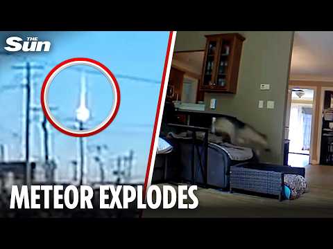 Massive boom shakes homes as meteor hurtling towards Earth at 75,000mph explodes thumbnail