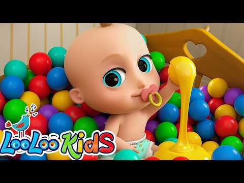 Johny Johny Yes Papa - Learn Colors with Slime and Colorful BALLS - Nursery Rhymes and Kids Songs thumbnail