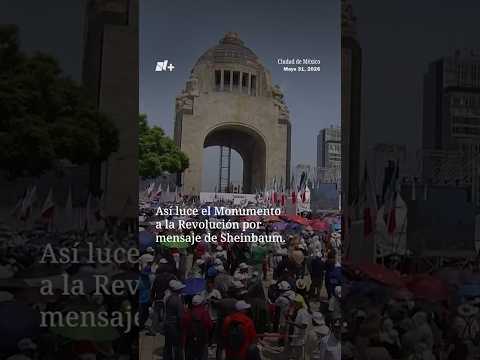 Así luce el Monumento a la Revolución durante el mensaje de Sheinbaum thumbnail