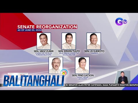 Bagong Senate chairmanships | Balitanghali thumbnail