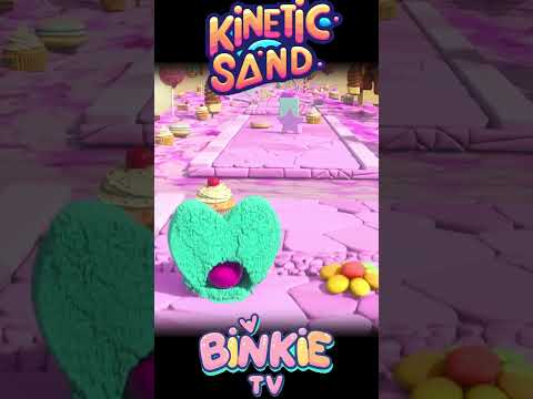 🔺🎳 Shapes Race with Kinetic Sand and Bowling Ball | Binkie TV thumbnail