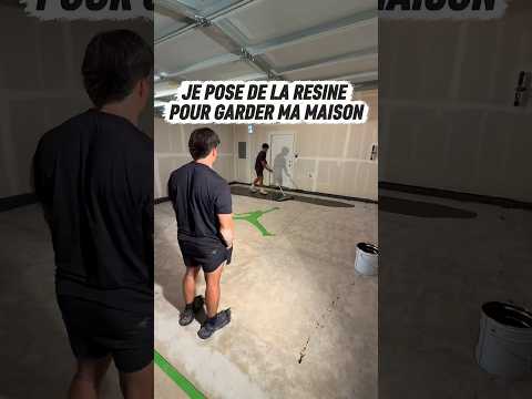 Pose de resine epoxy dans mon garage #chantier #artisan #pose #resine #epoxy thumbnail