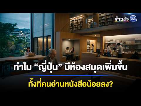 ทำไม “ญี่ปุ่น” มีห้องสมุดเพิ่มขึ้น ทั้งที่คนอ่านหนังสือน้อยลง? | ข่าวเช้าออนไลน์ | 3 มิ.ย.69 thumbnail