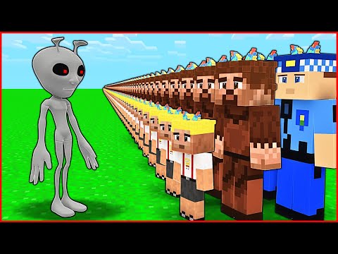 UZAYLILAR BİZİ KOPYALADI! 👽 - Minecraft thumbnail