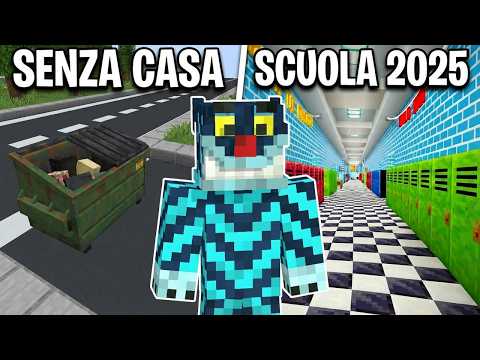 SENZA CASA E DISPERATO! SCUOLA DI MINECRAFT 2025! thumbnail