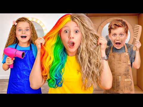 Nastya and DIY beauty salon with Friends thumbnail