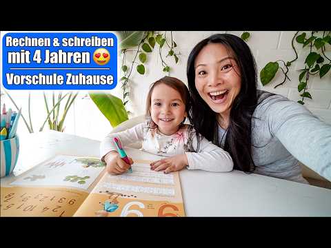 Mit 4 Jahren rechnen & schreiben ? Vorschule Zuhause | Pool Möbel | Mama VLOG | Mamiseelen thumbnail