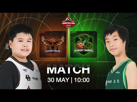 🏀 Live JB League 2026 รุ่น JV (อายุ 10 และ 11 ปี) : ELECTRIC EAGLES VS MIDNIGHT MAMBAS 30/05/2026 thumbnail