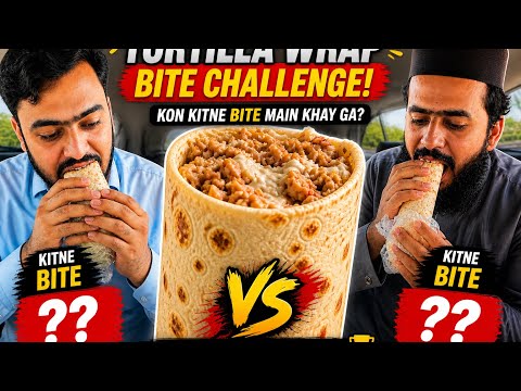 Tortilla wrap bite challenge | kon jeetega thumbnail