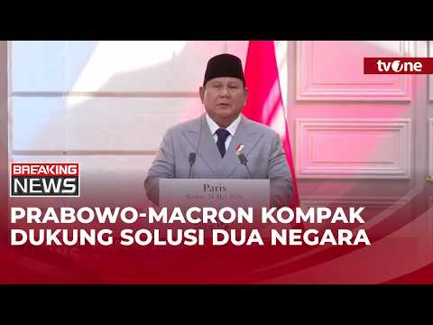 RI-Prancis Dukung Solusi Dua Negara | Breaking News thumbnail