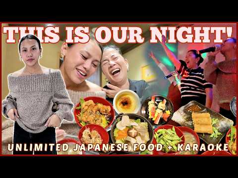 NAGWALA ANG MGA INA TONIGHT! UNLIMITED JAPANESE FOOD! KARAOKE! ❤️ | rhazevlogs thumbnail