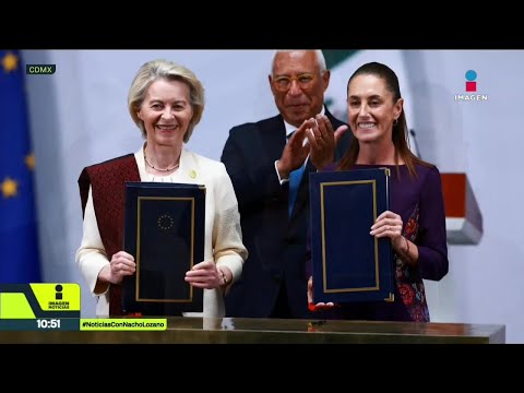 Se llevó a cabo la cumbre de México con la Unión Europea en Palacio Nacional | Nacho Lozano thumbnail