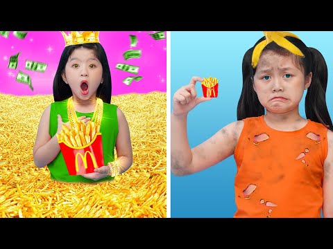 Rich vs Poor Mommy with Food | Funny Tricks With Food For Rich vs Poor Parents By T-FUN thumbnail