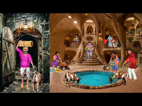 Garmi Mein Secret Tunnel House Summer Trip Cave House Hindi Kahani Moral Stories Funny Comedy Video thumbnail