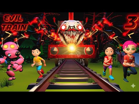 Choo Choo Charles Aur Part 3 | Horror Train Cartoon | Pagal Beta | Desi Comedy Video thumbnail