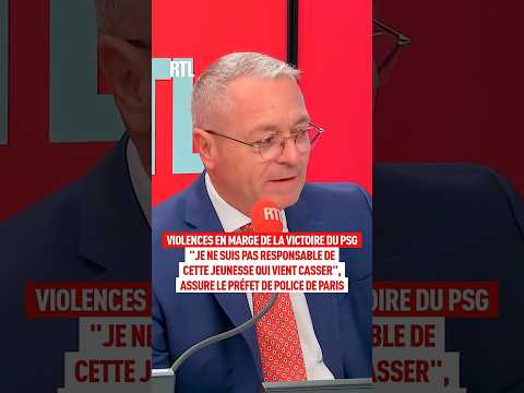 "Je ne suis pas responsable de cette jeunesse qui vient casser" affirme le préfet de police de Paris thumbnail