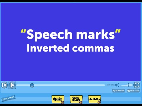Speech Marks Quiz thumbnail