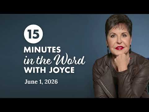 How Does Your Mind Affect Your Joy? - Pt 3 | 15 Minutes In The Word with Joyce Meyer thumbnail