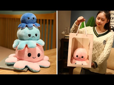 Flip Emotion Octopus Plush 2021 - Reversible Moody Octopus Toy thumbnail