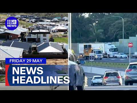 Horror truck crash shuts down M1 highway; Renters to bear brunt of tax changes | 9 News Australia thumbnail