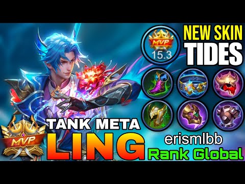 Phantom Current Ling New TIDES Skin Gameplay - Top Global Ling by erismlbb - Mobile Legends thumbnail