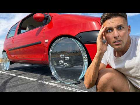 DES ROUES DE VOITURE EN PLEXIGLASS, ça fait quoi ? thumbnail