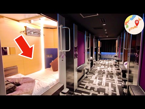 Cheap and Spacious Capsule Hotel Experience in Japan 😴🛌 MyCUBE Tokyo Travel Vlog おすすめカプセルホテル 東京 旅行 thumbnail