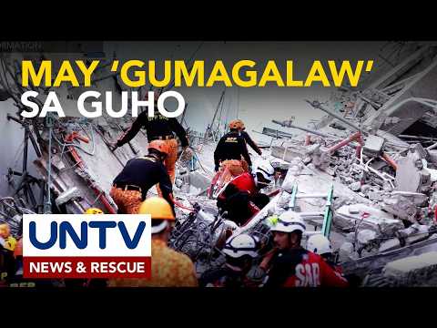 Mga rescuer, naka-detect ng tila gumagalaw sa ilalim ng gumuhong gusali sa Angeles, Pampanga thumbnail